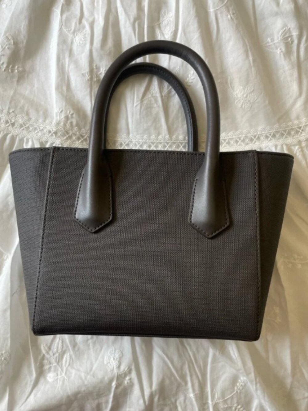 Dagne Dover Classic Tote in Petite Size, Gray